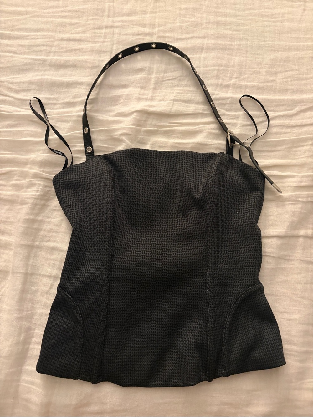 With Jean Iris corset top